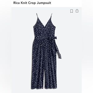 Kaleigh cropped navy jumpsuit stitch fix